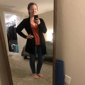 Black Cardigan Sweater